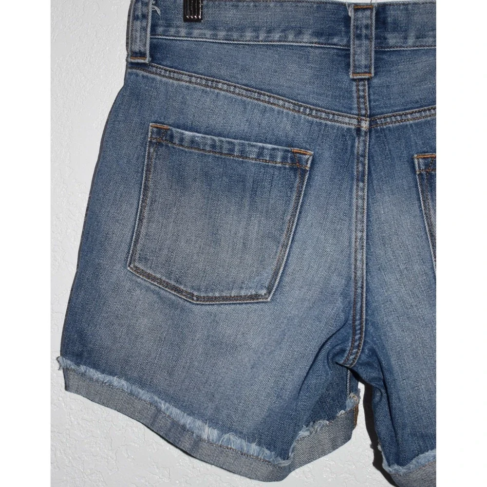 J.Crew Womens 27 Denim Shorts Distressed Frayed‎ Hem 5-Pocket Med Wash C6013